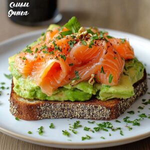 Recette Toast avocat saumon