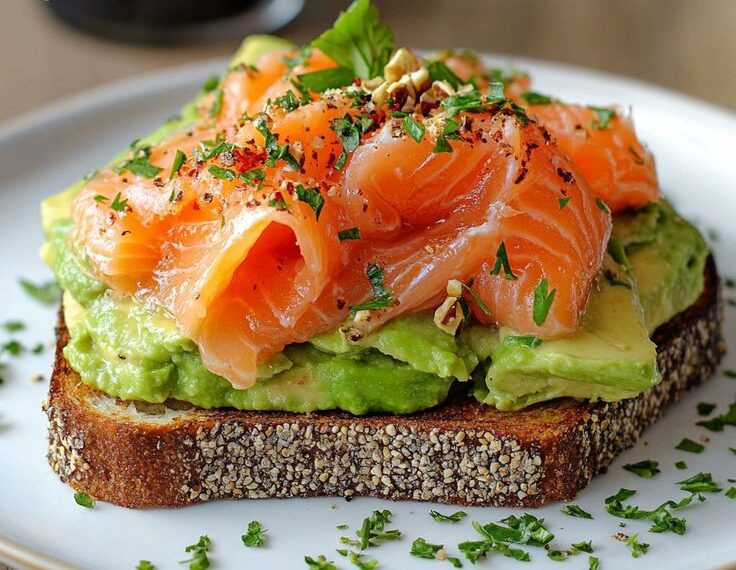 Recette Toast avocat saumon