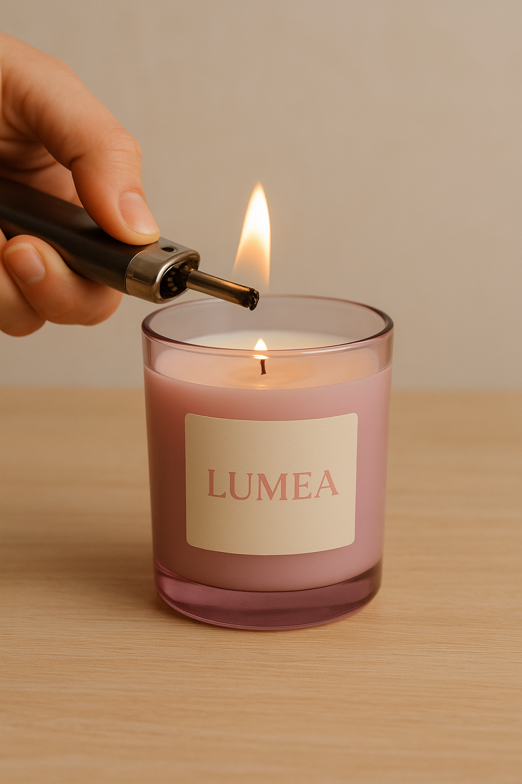 "Bougie parfumée artisanale Luméa – Parfum floral envoûtant de Jasmin, Rose et Fleur d’oranger avec bijou surprise