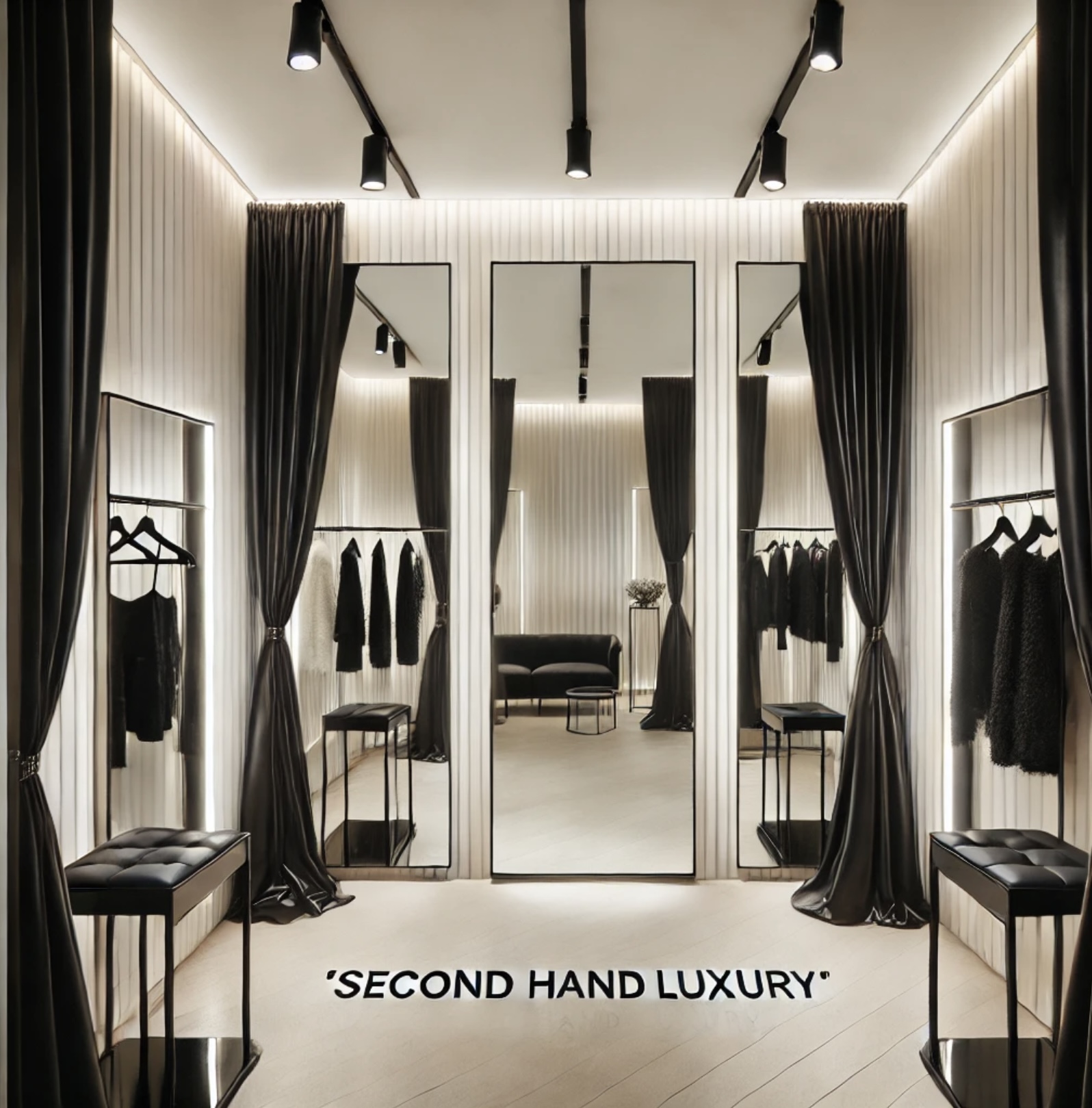 Showroom vêtement de luxe de seconde main
