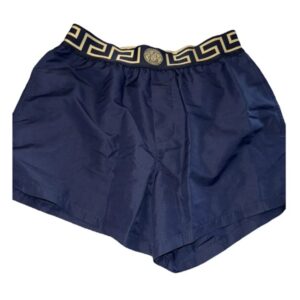 Short bleu marine Versace pour homme